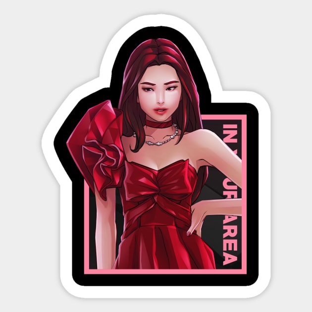 red ress Sticker by Renzengeki